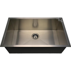 Alpha Single Bowl Handmade Undermount Zero-Radius Sink - HU - The Home Selection