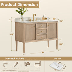 Altair Blaise Single/Double Vanity with Top - 5930 - The Home Selection