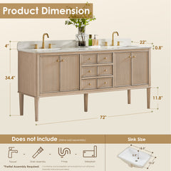 Altair Blaise Single/Double Vanity with Top - 5930 - The Home Selection