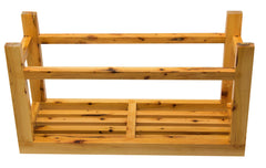 Alfi 26  Solid Wooden Slated Single Person Sitting Bench - AB4401