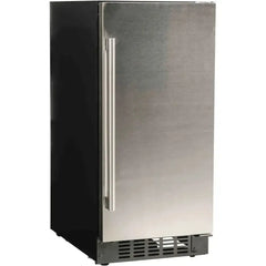 Azure 15-Inch Compact Refrigerator, 3 cu. ft. Capacity, Field Reversible Door, Auto Defrost, Blue LED Lighting, ADA Compliant - A115RO - The Home Selection