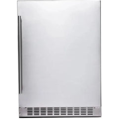 Azure 24" Built-In Compact Refrigerator: 5.6 cu. ft. Capacity, Auto-Defrost, Dual Sensor Temp Control, Glass Shelves, Digital Control, Blue LEDs, Door Alarm, 39 dBA - A224R-S - The Home Selection