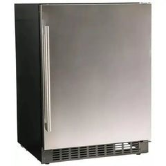 Azure 24-Inch Compact Refrigerator with Blue LED Interior Lighting, Reversible Door, Automatic Defrost, ADA Compliance, and 5.1 Cu ft Capacity - A124R - The Home Selection