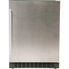 Azure 24-Inch Compact Refrigerator with Blue LED Interior Lighting, Reversible Door, Automatic Defrost, ADA Compliance, and 5.1 Cu ft Capacity - A124R - The Home Selection