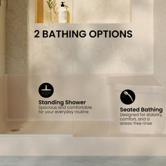 Swiss Madison Aquatique 60" x 32" Left Drain, Shower Base - SM-SB537 - The Home Selection