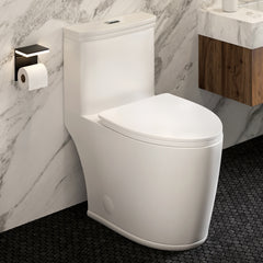 Swiss Madison Beau ﻿One-Piece Elongated Toilet Vortex™ Dual-Flush 1.1/1.6 gpf - SM-1T115 - The Home Selection