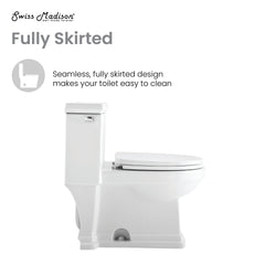 Swiss Madison Voltaire One-Piece Elongated Toilet Side Flush 1.28 gpf - SM-1T114 - The Home Selection