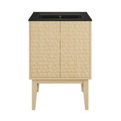 Swiss Madison Bosse 24" Freestanding Bathroom Vanity with Black Sink Top - SM-BV8801
