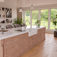 Alfi White 32  Short Wall Double Bowl Lip Apron Fireclay Farmhouse Kitchen Sink - AB5123-W