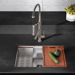 Swiss Madison Rivage 30 x 19 Single Basin Undermount Kitchen Workstation Sink - SM-KU748 - The Home Selection