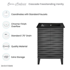 Swiss Madison Cascade 24 in. Bathroom Vanity - The Home Selection