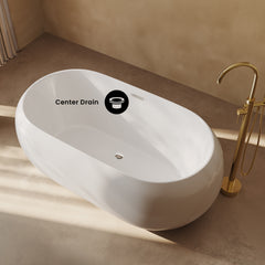 Swiss Madison Plaisir 63" Freestanding Bathtub - SM-FB577 - The Home Selection