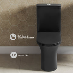 Swiss Madison Calice Two-Piece Elongated Rear Outlet Toilet Dual-Flush 0.8/1.28 gpf - SM-2T120 - The Home Selection