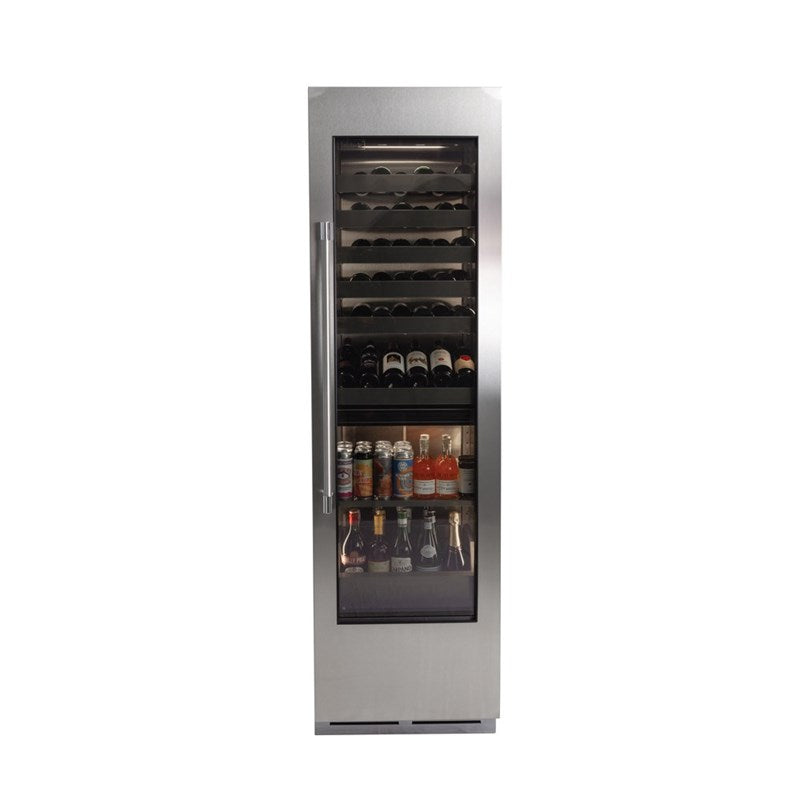 Perlick 24" Residential Dual-Zone Beverage Column with Panel Ready Glass Door – CR24C