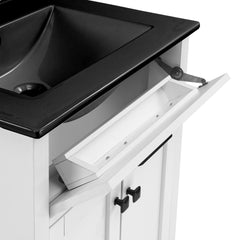 Swiss Madison Burdon 24 in. Bathroom Vanity With Ceramic Sink Top - SM-BV43 - The Home Selection
