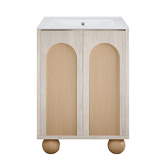 Swiss Madison Plaisir II 24" Freestanding Bathroom Vanity with 3-Hole Centerset Sink Top - SM-BV0701