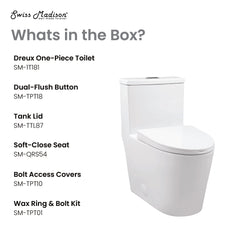 Swiss Madison Dreux One Piece Elongated Dual Flush Toilet with 0.95/1.26 GPF - SM-1T181 - The Home Selection