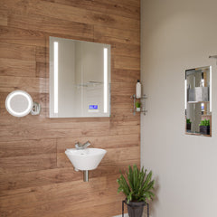Alfi White 17  Round Wall Mounted Ceramic Sink with Faucet Hole - ABC113