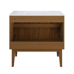Swiss Madison Bosse 36" Freestanding Bathroom Vanity with 3-Hole Widespread Sink Top - SM-BV8802