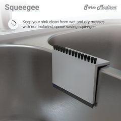 Swiss Madison Rivage 33" x 21" Stainless Steel, Single Basin, Farmhouse Kitchen Sink with Apron - SM-KS758 - The Home Selection