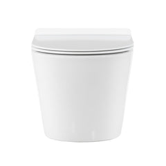 Swiss Madison Calice Wall-Hung Toilet Bundle 0.8/1.6 GPF Dual Flush in Glossy White - The Home Selection