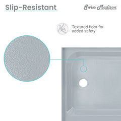 Swiss Madison Voltaire 48" x 36" Center Drain, Shower Base - SM-SB510