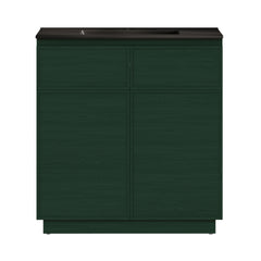 Swiss Madison St. Tropez 36" Freestanding Bathroom Vanity with Black Sink Top - SM-BV0802