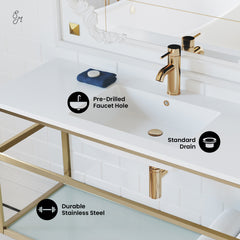 Swiss Madison Pierre 48" Wall-Mounted Bathroom Vanity - SM-BV554 - The Home Selection