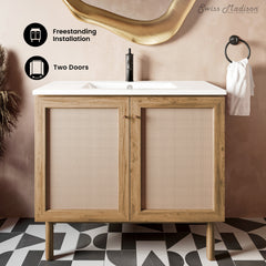 Swiss Madison Classe 36" Freestanding Bathroom Vanity with Sink Top - SM-BV663W - The Home Selection