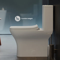 Swiss Madison Carré One-Piece Square Toilet Dual-Flush 1.1/1.6 gpf - SM-1T256 - The Home Selection