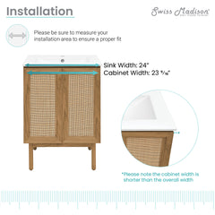 Swiss Madison Classé 24" Bathroom Vanity - SM-BV662