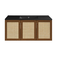 Swiss Madison Classe 48" Wall-Mounted Bathroom Vanity with Black Sink Top - SM-BV2807