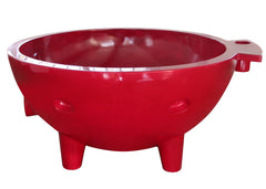 Alfi Green FireHotTub The Round Fire Burning Portable Outdoor Hot Bath Tub - Red