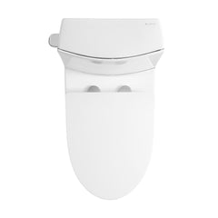 Swiss Madison St. Tropez Two-Piece 12" Rough-in 1.28 GPF Left Flush Toilet in Glossy White - SM-2T0801GW