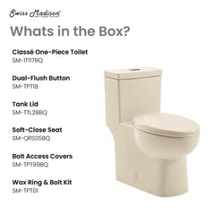 Swiss Madison Classé One-Piece Elongated Toilet Dual-Flush 1.1/1.6 gpf - SM-1T117 - The Home Selection