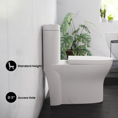 Swiss Madison Monaco One-Piece Elongated Toilet Dual-Flush 1.1/1.6 gpf - SM-1T108 - The Home Selection