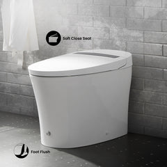 Swiss Madison Hugo Intelligent Tankless Elongated Toilet, Touchless Vortex™ Dual-Flush 1.1/1.6 gpf - SM-ST040