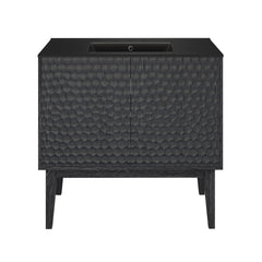 Swiss Madison Bosse 36" Freestanding Bathroom Vanity with Black 3-Hole Widespread Sink Top - SM-BV8802