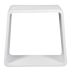 Alfi White Matte Solid Surface Resin Bathroom / Shower Stool - ABST55