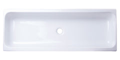 Alfi 48  White Above Mount Fireclay Bath Trough Sink - AB48TR