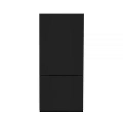 Hallman 72" Built-in, Refrigerator with Interior Filtered Water Dispenser, Bottom Mount Freezer, with Automatic Ice Maker, Classico Chrome Trim in Glossy Black colored Panel(s) HCBIBM72CMGB