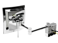 Alfi Wall Mount Square 8  5x Magnifying Cosmetic Mirror with Light - ABM8WLED