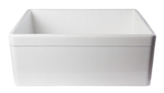 Alfi White 26  Decorative Lip Apron Single Bowl Fireclay Farmhouse Kitchen Sink - AB506-W