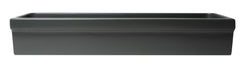 Alfi 48  Black Matte Above Mount Fireclay Bathroom Trough Sink - AB48TRBM