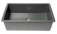 Alfi 32  x 19  Fireclay Single Bowl Undermount / Drop In Kitchen Sink w Grid - ABF3219SUD