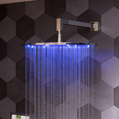 Alfi 16  Round Multi Color LED Rain Shower Head - LED16R