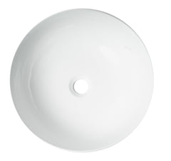 Alfi White 17  Decorative Round Vessel Above Mount Ceramic Sink - ABC909
