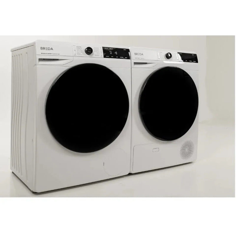 Breda 24 Inch Front Load Washer with 2.3 Cu Ft Capacity, Stainless Steel Drum, Brushless DC Motor, 220V Power, 16 Wash Programs, 5 Auxiliary Functions, 2-Year Warranty, and Energy Star Certified - LUWM81400 - The Home Selection