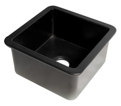 Alfi Square 18  x 18  Undermount / Drop In Fireclay Prep Sink - ABF1818S