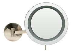 Alfi Wall Mount Round 9  5x Magnifying Cosmetic Mirror with Light - ABM9WLED